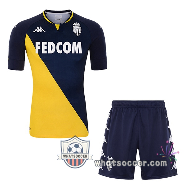 AS Monaco Kids Away Soccer Jerseys 2020-2021