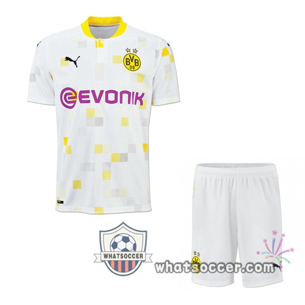 Dortmund Kids Third Soccer Jerseys 2020-2021