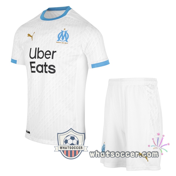 Olympique de Marseille Kids Home Soccer Jerseys 2020-2021