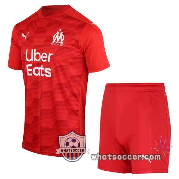 Olympique de Marseille Kids Goalkeeper Soccer Jerseys 2020-2021