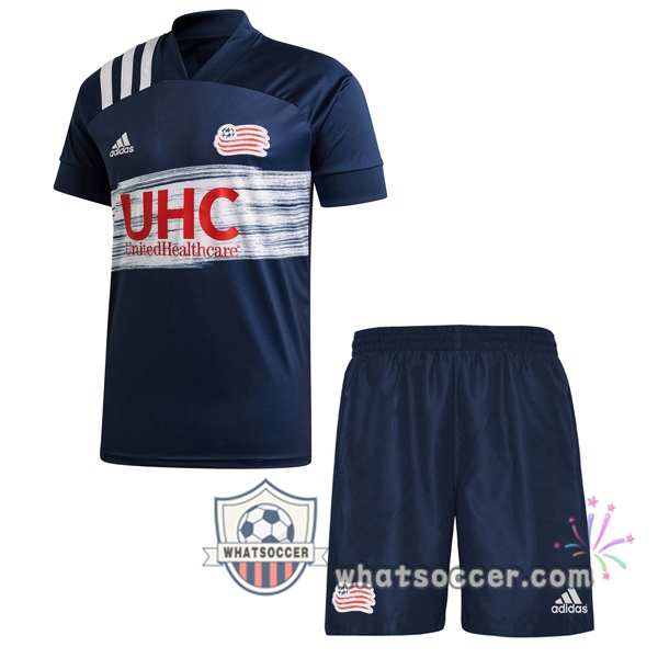 New England Revolution Kids Home Soccer Jerseys 2020-2021
