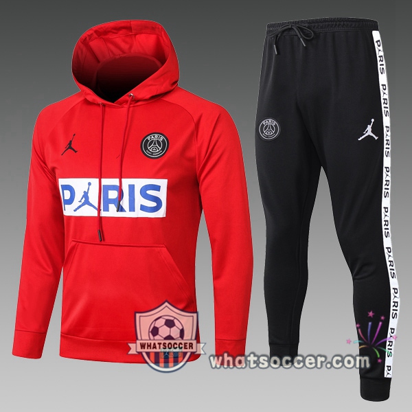 PSG Jordan Kids Hooded Jacket Red 2020-2021