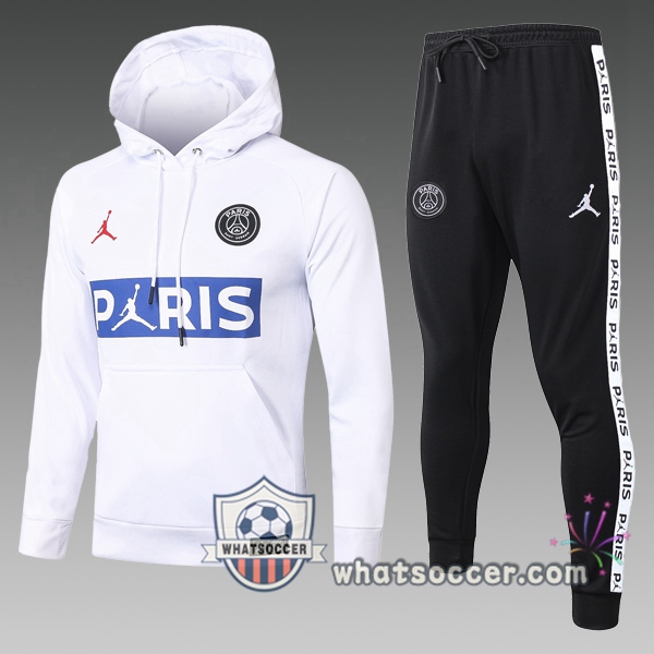 PSG Jordan Kids Hooded Jacket White 2020-2021