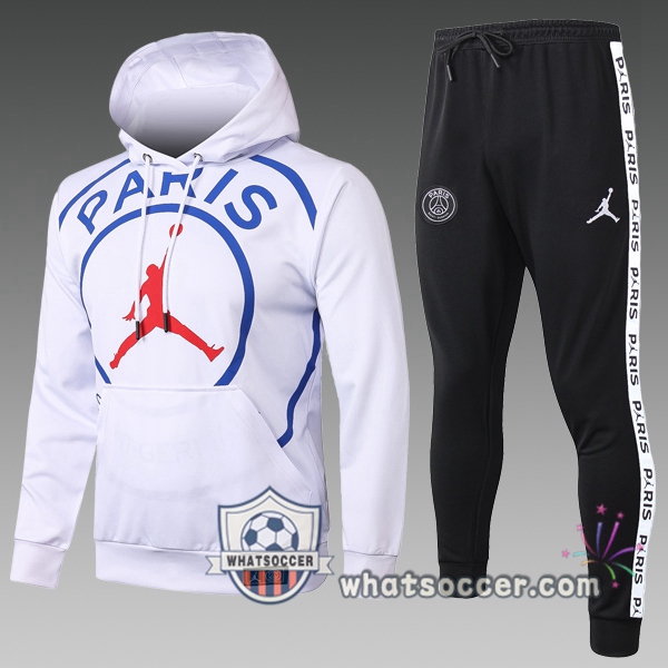 PSG Jordan Kids Hooded Jacket White 2020-2021