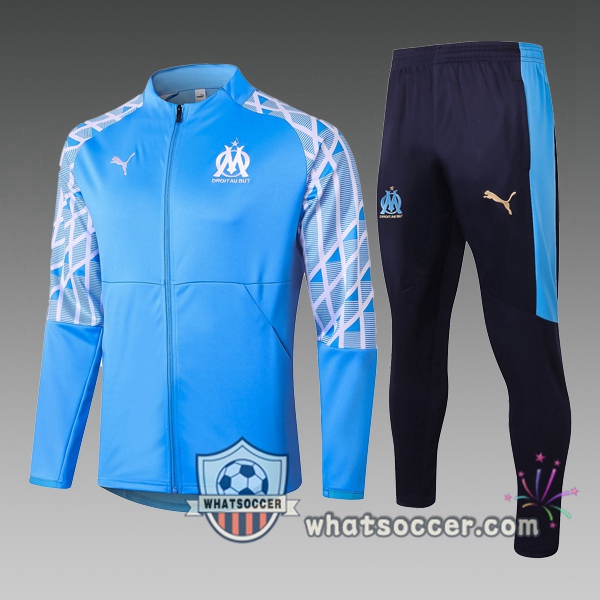Olympique de Marseille Kids Training jacket Blue 2020-2021