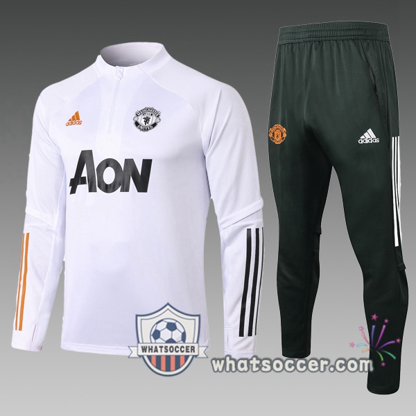 Manchester United Kids Tracksuit White 2020-2021