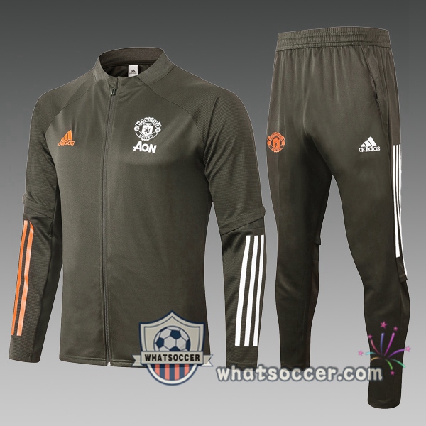 Manchester United Kids Training jacket Green 2020-2021