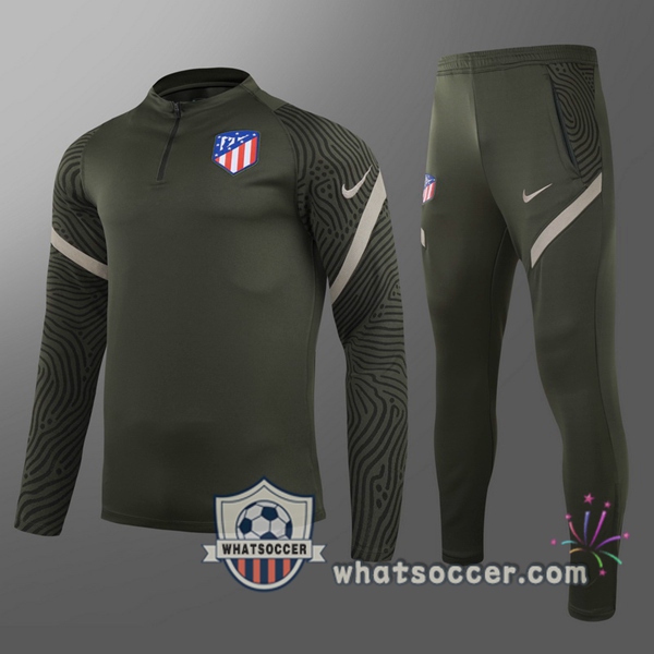 Atletico Madrid Kids Tracksuit Green 2020-2021