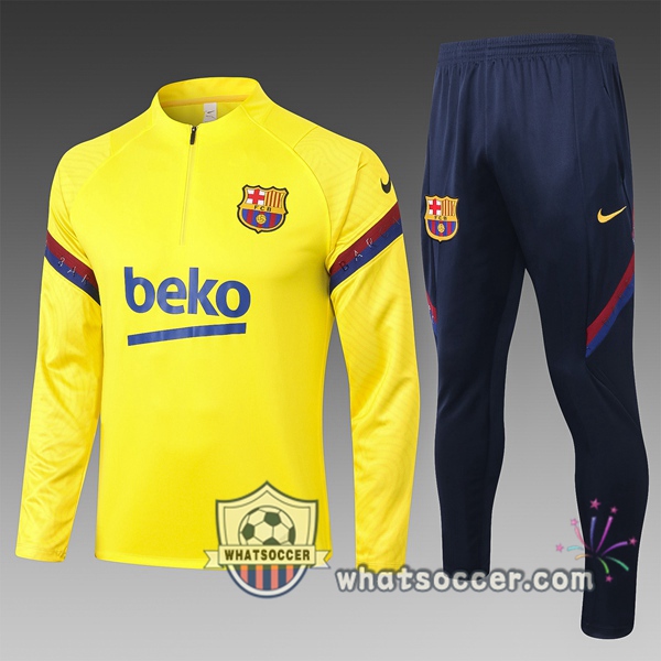 FC Barcelona Kids Tracksuit Yellow 2020-2021