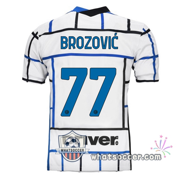 Inter Milan (BROZOVIĆ 77) Away Soccer Jerseys 2020-2021