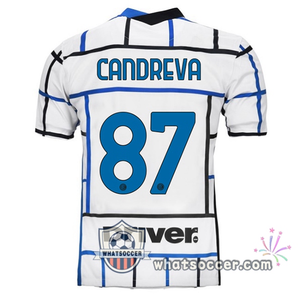 Inter Milan (CANDREVA 87) Away Soccer Jerseys 2020-2021