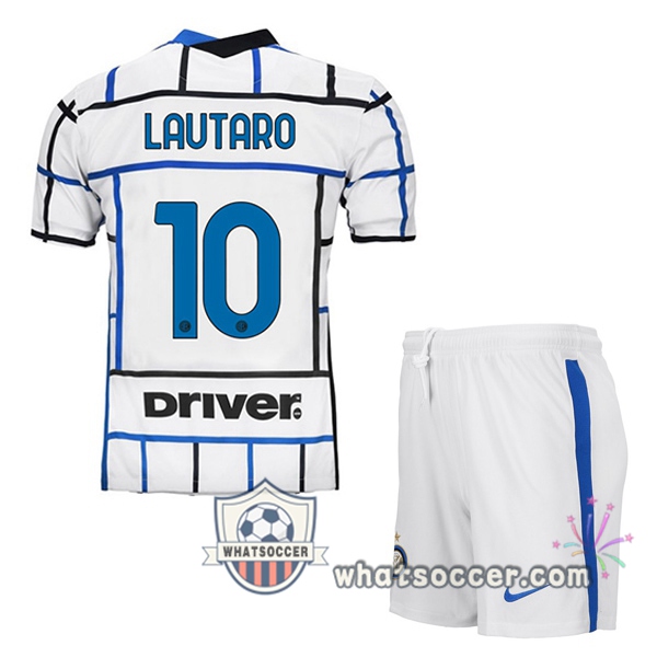 Inter Milan (LAUTARO 10) Kids Away Soccer Jerseys 2020-2021