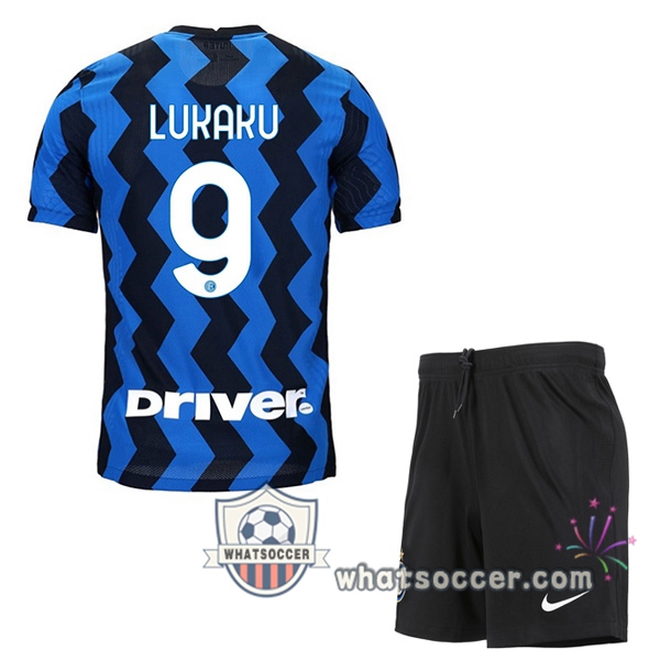 Inter Milan (LUKAKU 9) Kids Home Soccer Jerseys 2020-2021