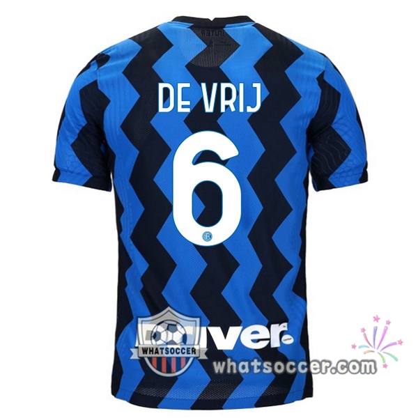 Inter Milan (DE VRIJ 6) Home Soccer Jerseys 2020-2021