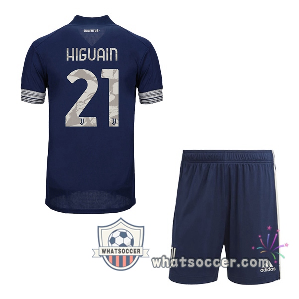 Juventus (HIGUAIN 21) Kids Away Soccer Jerseys 2020-2021