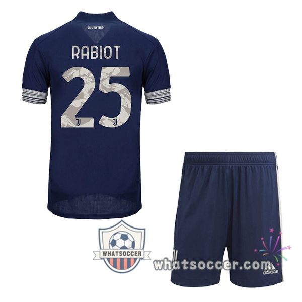 Juventus (RABIOT 25) Kids Away Soccer Jerseys 2020-2021