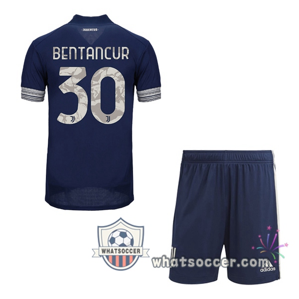 Juventus (BENTANCUR 30) Kids Away Soccer Jerseys 2020-2021