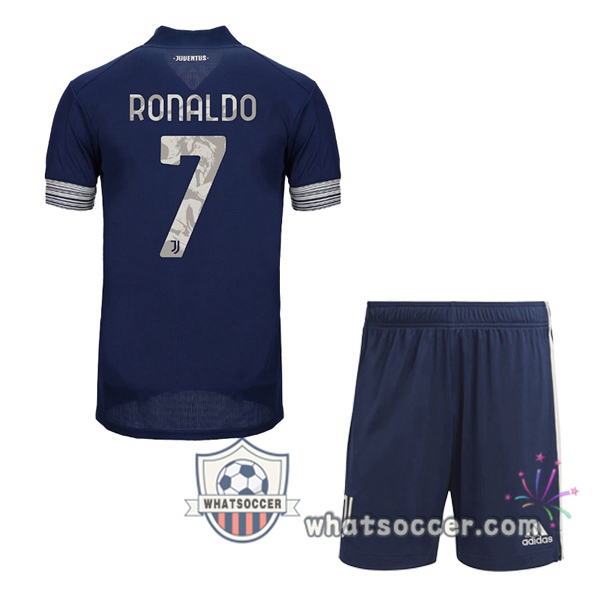 Juventus (RONALDO 7) Kids Away Soccer Jerseys 2020-2021