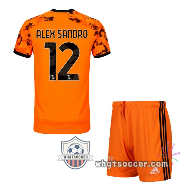 Juventus (ALEX SANDRO 12) Kids Third Soccer Jerseys 2020-2021