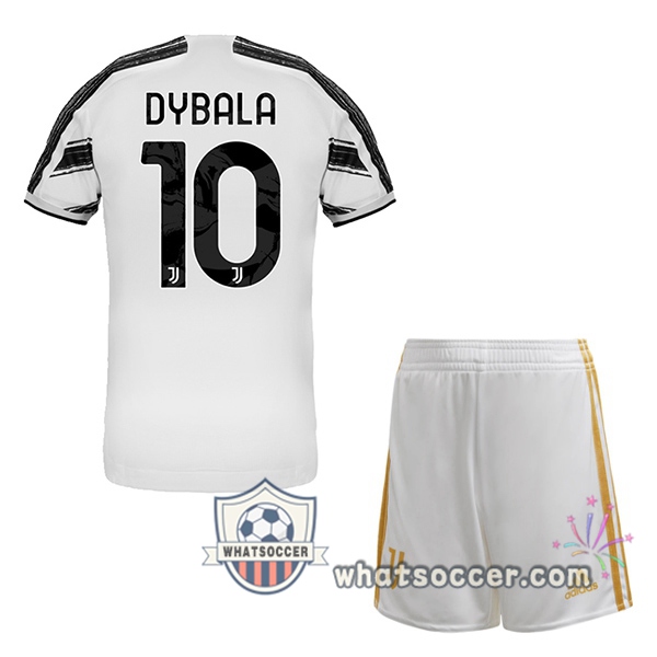 Juventus (DYBALA 10) Kids Home Soccer Jerseys 2020-2021