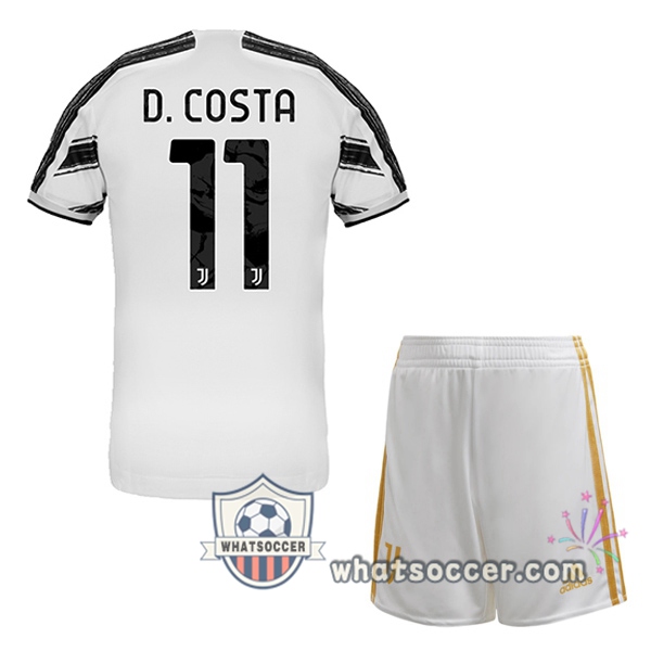 Juventus (D.COSTA 11) Kids Home Soccer Jerseys 2020-2021