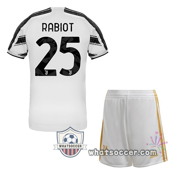 Juventus (RABIOT 25) Kids Home Soccer Jerseys 2020-2021