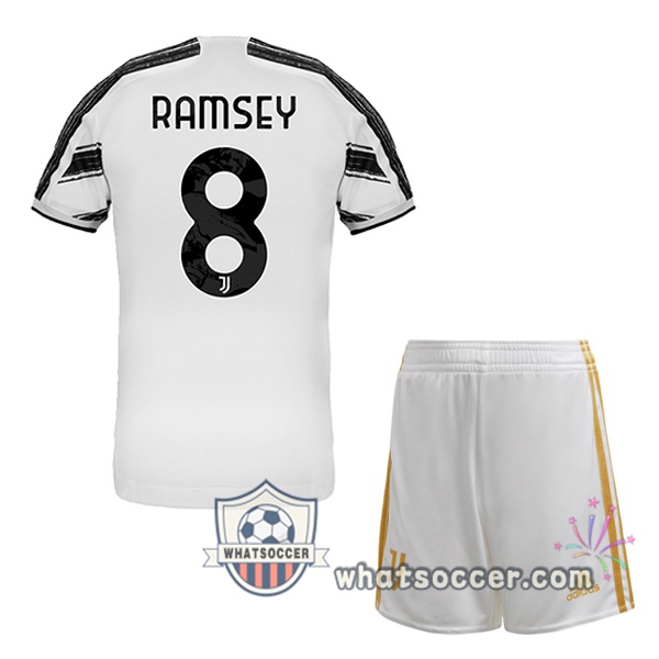 Juventus (RAMSEY 8) Kids Home Soccer Jerseys 2020-2021