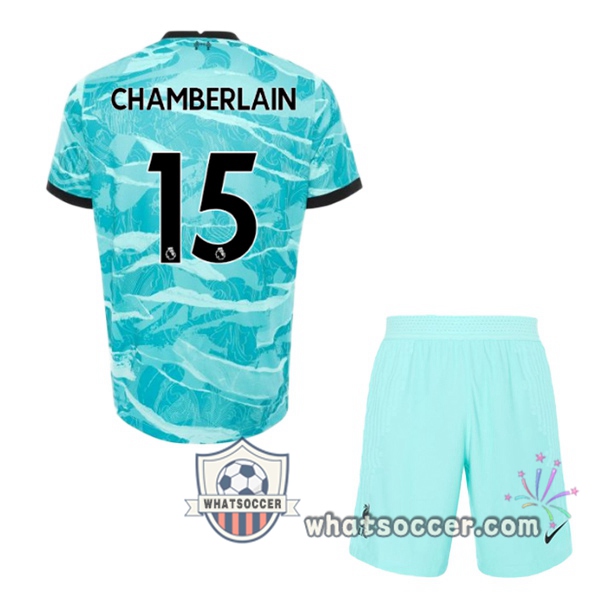FC Liverpool (CHAMBERLAIN 15) Kids Away Soccer Jerseys 2020-2021
