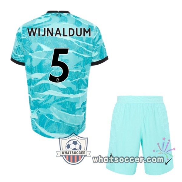 FC Liverpool (WIJNALDUM 5) Kids Away Soccer Jerseys 2020-2021