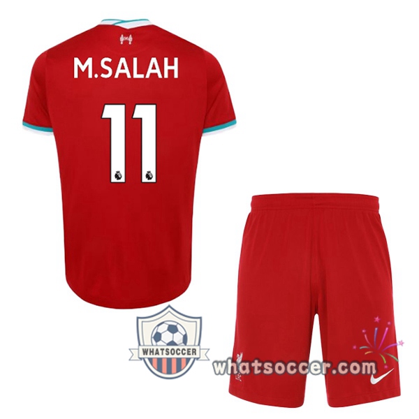 FC Liverpool (M.SALAH 11) Kids Home Soccer Jerseys 2020-2021