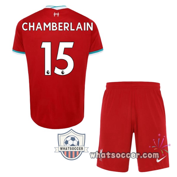 FC Liverpool (CHAMBERLAIN 15) Kids Home Soccer Jerseys 2020-2021