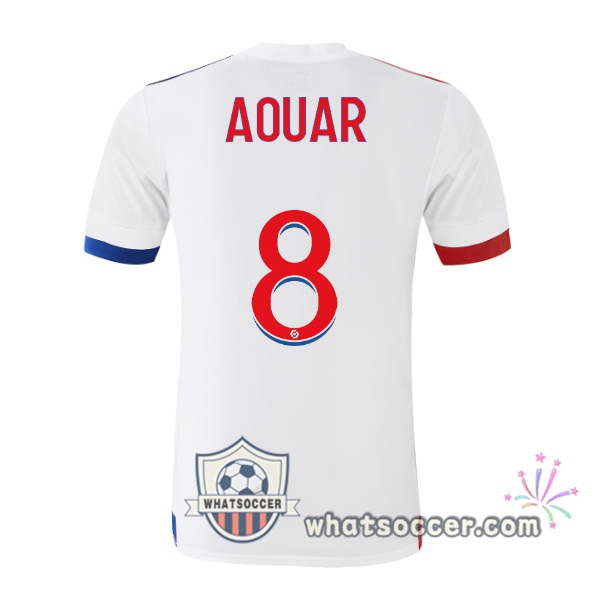 Olympique Lyonnais (AOUAR 8) Home Soccer Jerseys 2020-2021