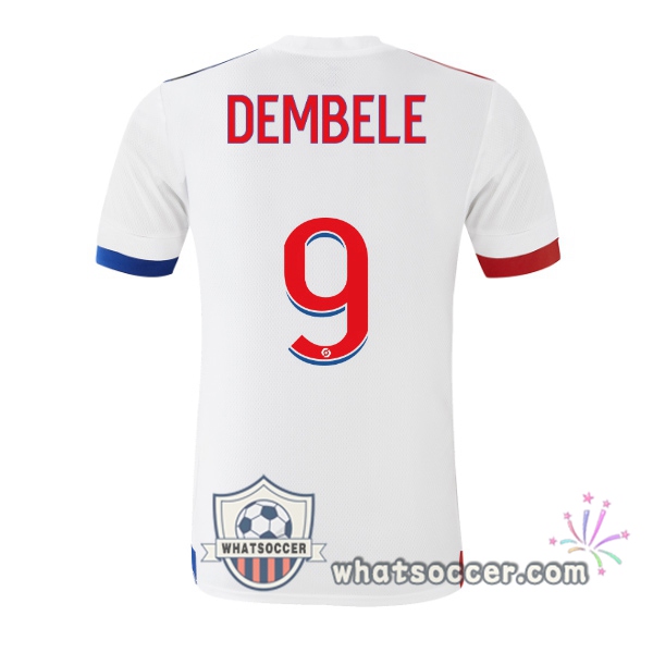 Olympique Lyonnais (DEMBELE 9) Home Soccer Jerseys 2020-2021