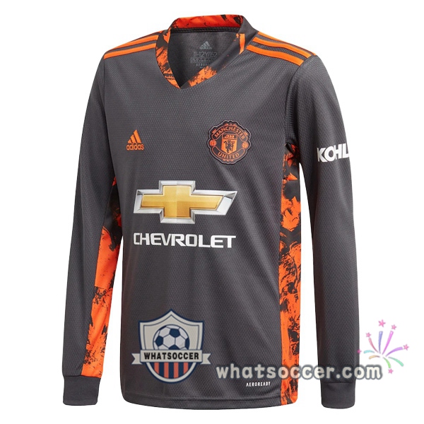 Manchester United Goalkeeper Soccer Jerseys Long Sleeve Black 2020-2021