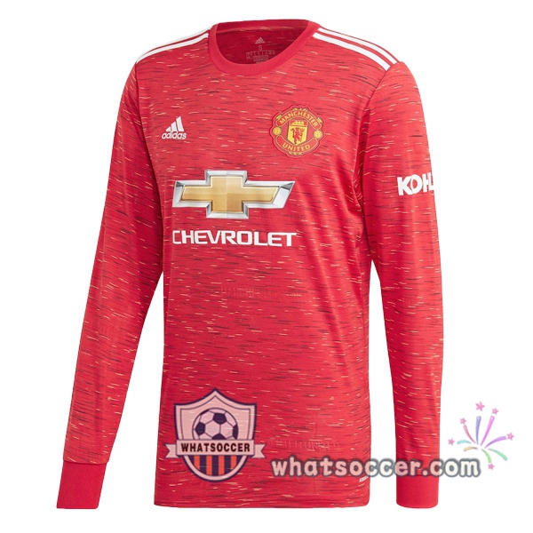 Manchester United Home Soccer Jerseys Long Sleeve 2020-2021