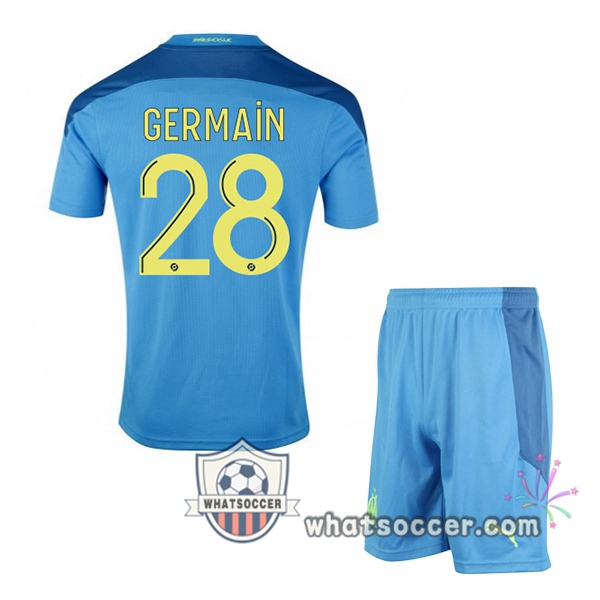 Olympique de Marseille (GERMAIN 28) Kids Third Soccer Jerseys 2020-2021