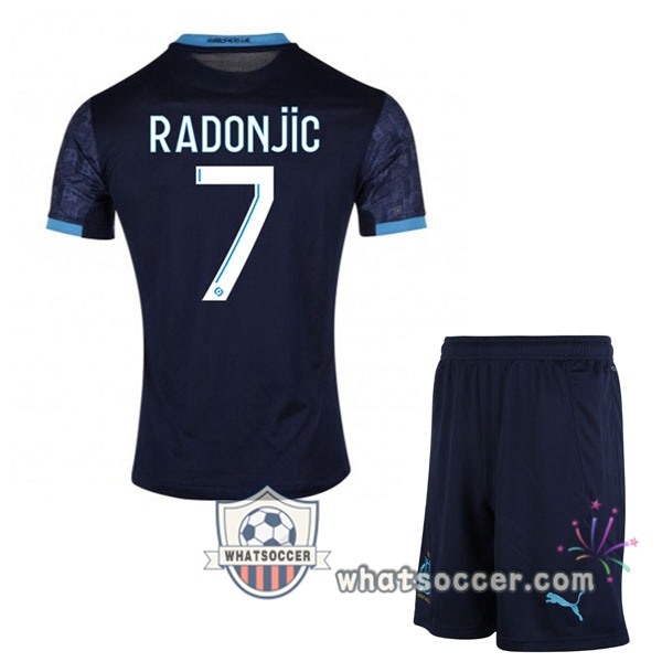 Olympique de Marseille (RADONJIC 7) Kids Away Soccer Jerseys 2020-2021