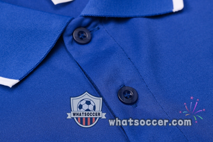 Training Polo Set FC Chelsea + Pants Blue White 2020-2021