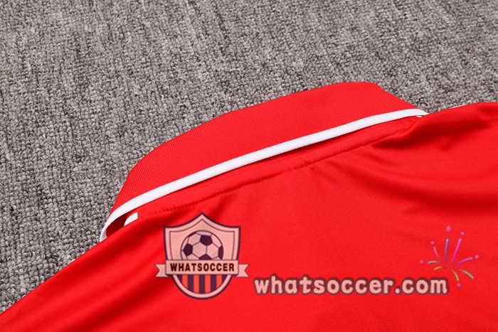 Training Polo Set Atletico Madrid + Pants Red White 2020-2021
