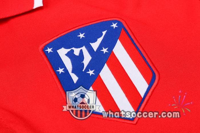 Training Polo Set Atletico Madrid + Pants Red White 2020-2021