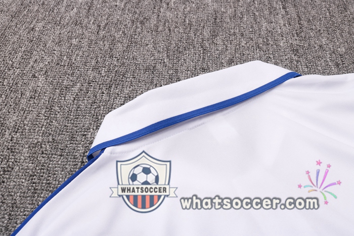 Training Polo Set FC Chelsea + Pants White Blue 2020-2021