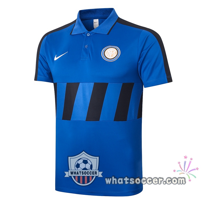 Training Polo Set Inter Milan + Pants Blue Black 2020-2021