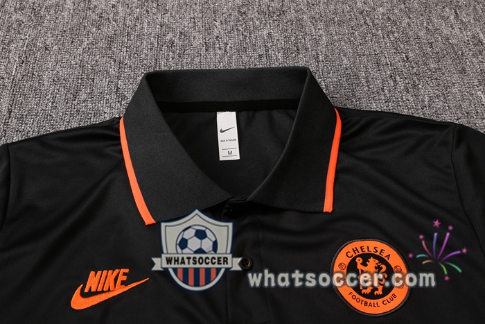 Training Polo Set FC Chelsea + Pants Orange 2020-2021