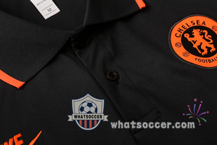 Training Polo Set FC Chelsea + Pants Orange 2020-2021