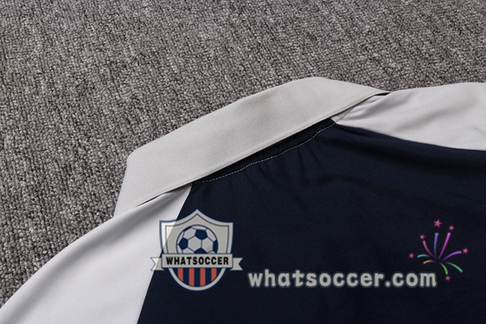 Training Polo Set Italy + Pants Gray White 2020-2021