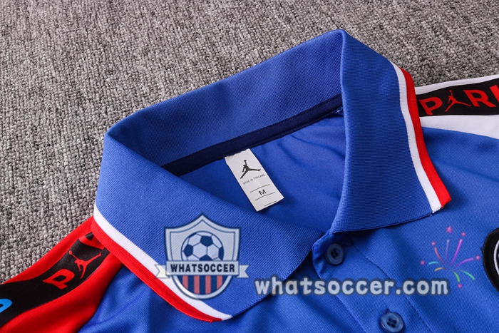 Training Polo Set JORDAN Paris PSG + Pants Blue White Red 2020-2021