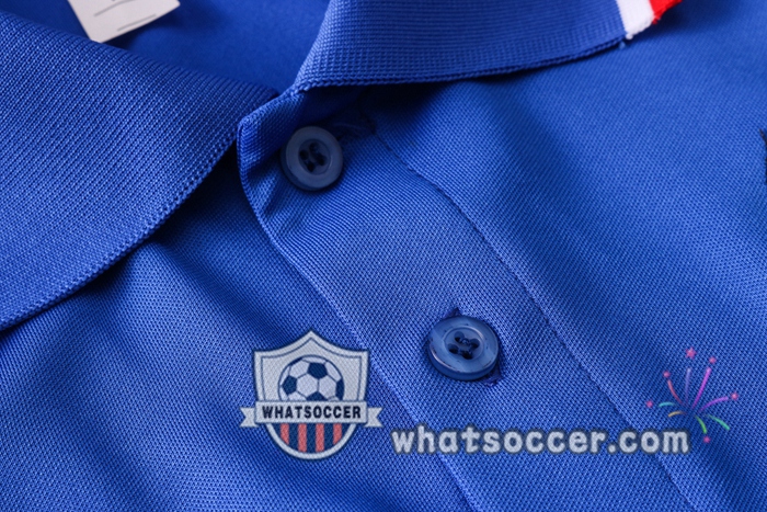 Training Polo Set JORDAN Paris PSG + Pants Blue White Red 2020-2021