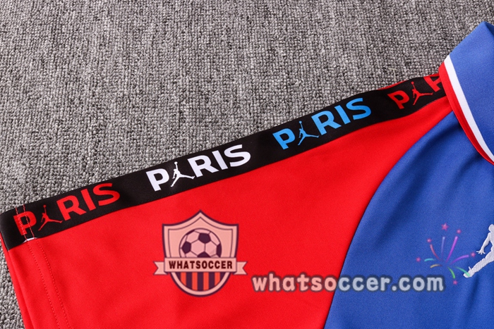 Training Polo Set JORDAN Paris PSG + Pants Blue White Red 2020-2021