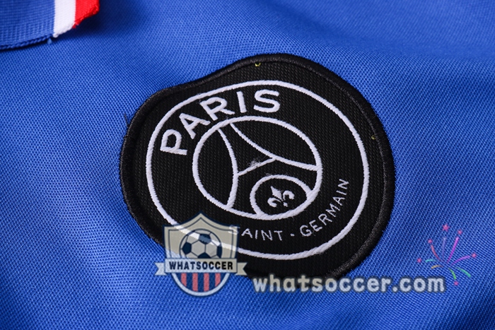 Training Polo Set JORDAN Paris PSG + Pants Blue White Red 2020-2021