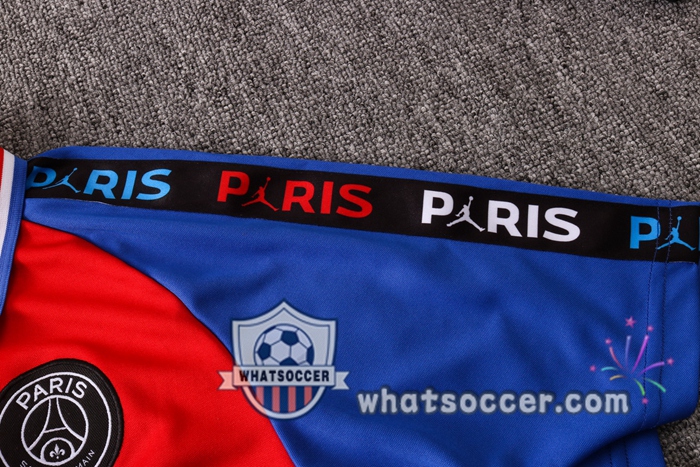 Training Polo Set JORDAN Paris PSG + Pants Red White Blue 2020-2021